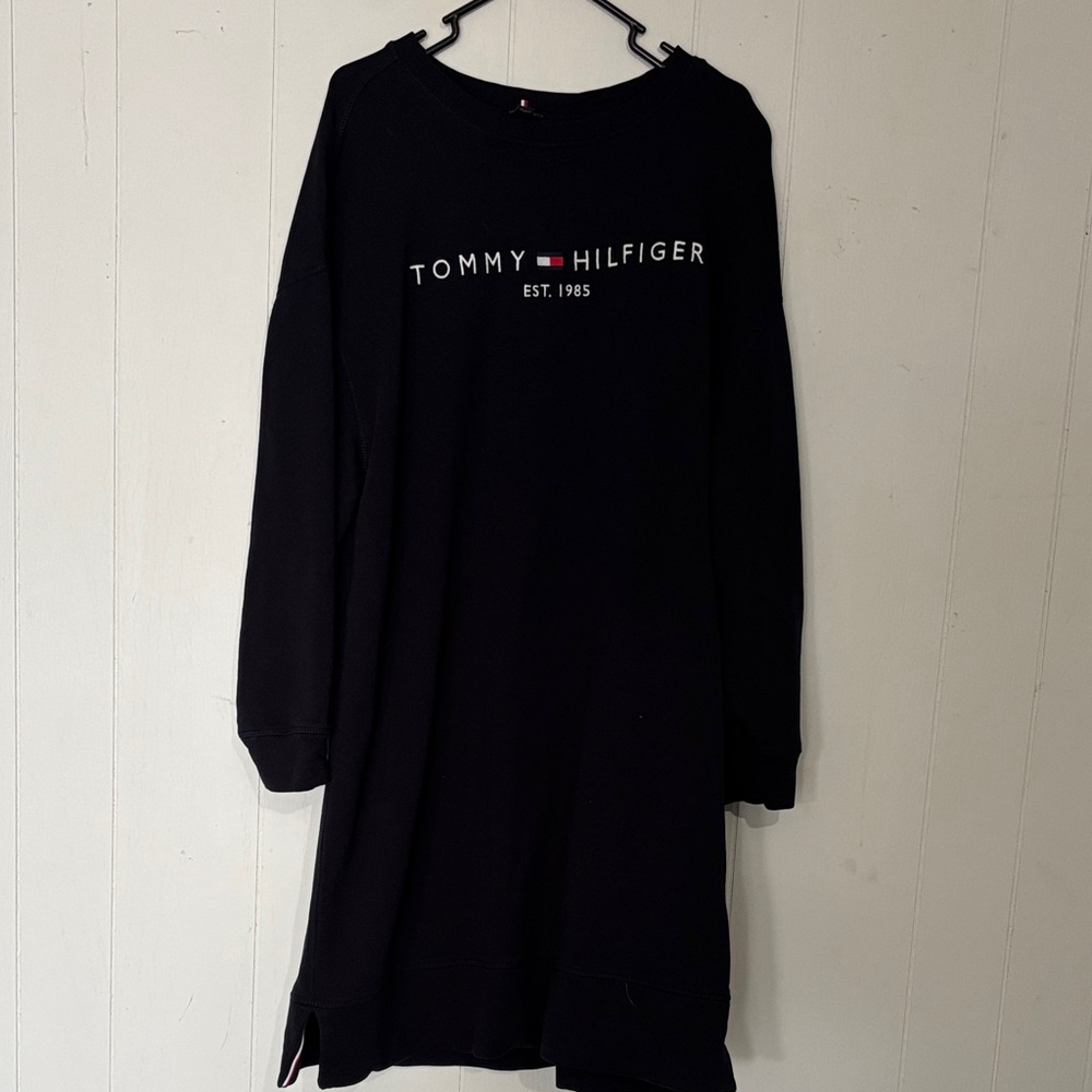 Tommy Hilfiger Navy Sweatshirt Dress